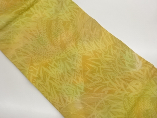 JAPANESE KIMONO / NAGOYA OBI / KIRIBAME STYLE / WOVEN ABSTRACT WHEAT